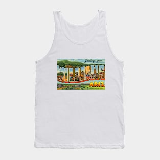 Greetings from Williams Arizona - Vintage Large Letter Postcard Tank Top